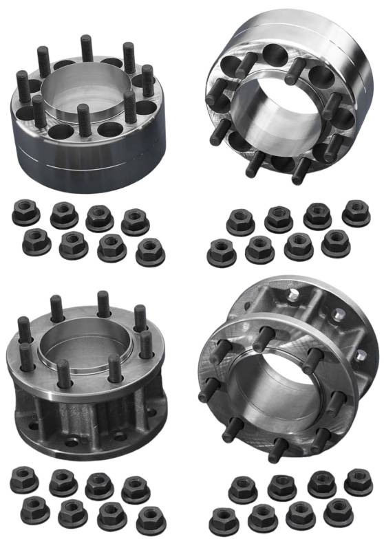 Can I use aluminum dually wheels for these adapters?