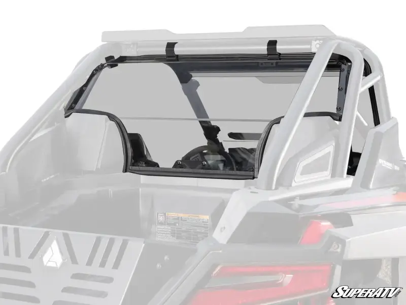 SuperATV Rear Windshield for Polaris (2020-24) RZR Pro XP, 2 Seat w/ Rockford Fosgate Audio (Standard Polycarbonate - Light Tint) Questions & Answers