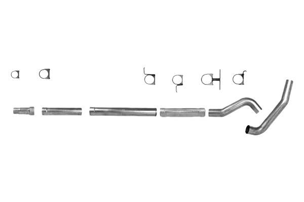 Will this exhaust set up fit with a 1995 f250 7.3L extended cab with a 3 inch down pipe?