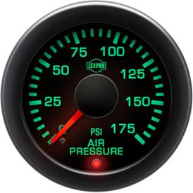 Isspro Performax Series Black Face/Red Pointer/Green Lighting, Air Pressure Gauge Kit (0-175psi) Questions & Answers