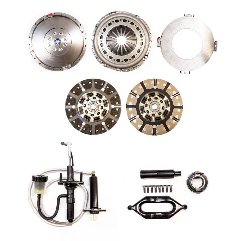 South Bend Clutch Multi-Friction Street Dual Disc Kit, Dodge (2005.5-13) 5.9L & 6.7L 2500/3500 G56, 650hp & 1400 ft lbs of torque (with flywheel & hydraulic assy.) Questions & Answers