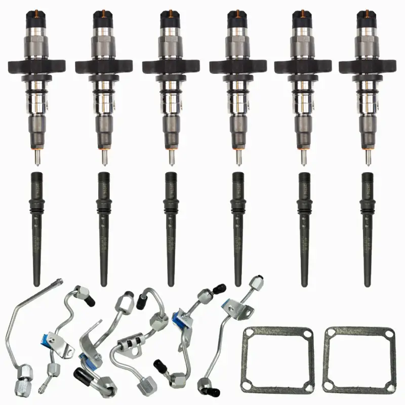 Industrial Injection II Remanufactured Injector Pack for Dodge (2003-04) 5.9L Cummins, w/Connecting Tubes & Fuel Lines (Stock) Questions & Answers